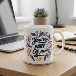 Floral Sentiment Ceramic Mug